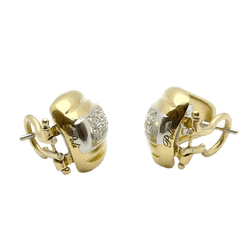 Boucles d'oreilles Clips en or blanc, or jaune et diamants - Castafiore