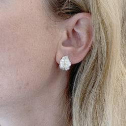 Boucles d'oreilles Clips en or blanc, or jaune et diamants - Castafiore