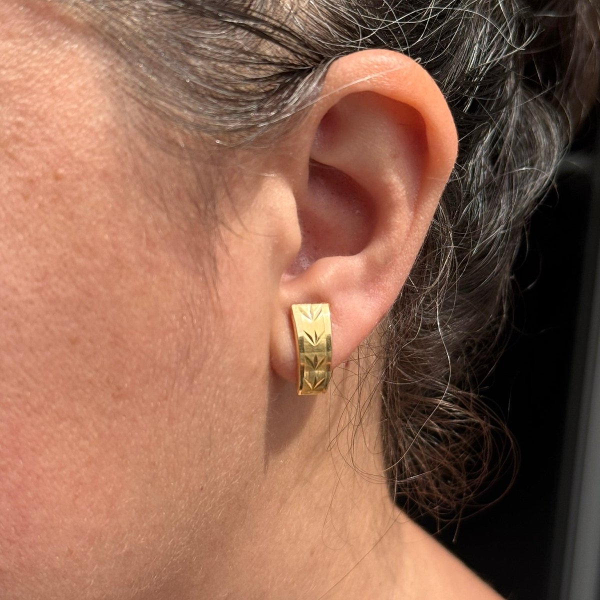 Boucles d'oreilles Clips en or jaune - Castafiore