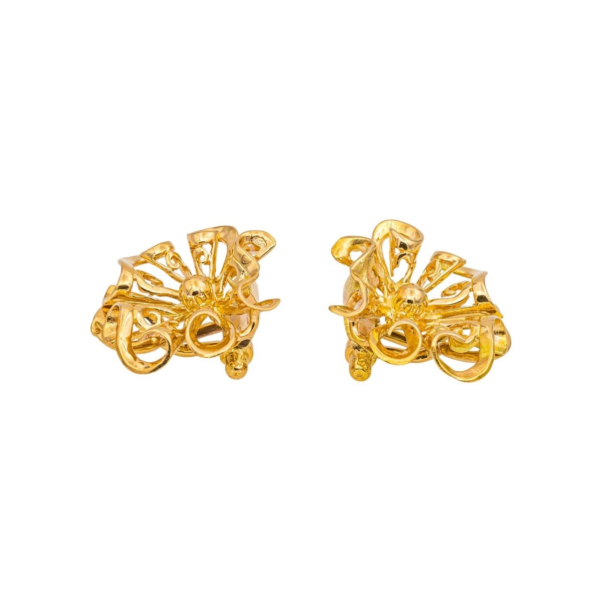 Boucles d'oreilles Clips en or jaune - Castafiore