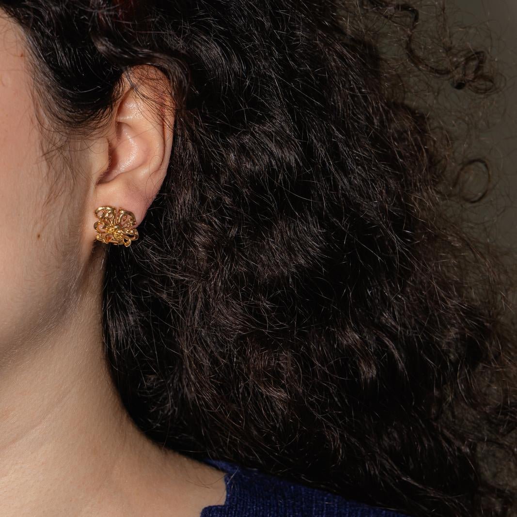 Boucles d'oreilles Clips en or jaune - Castafiore