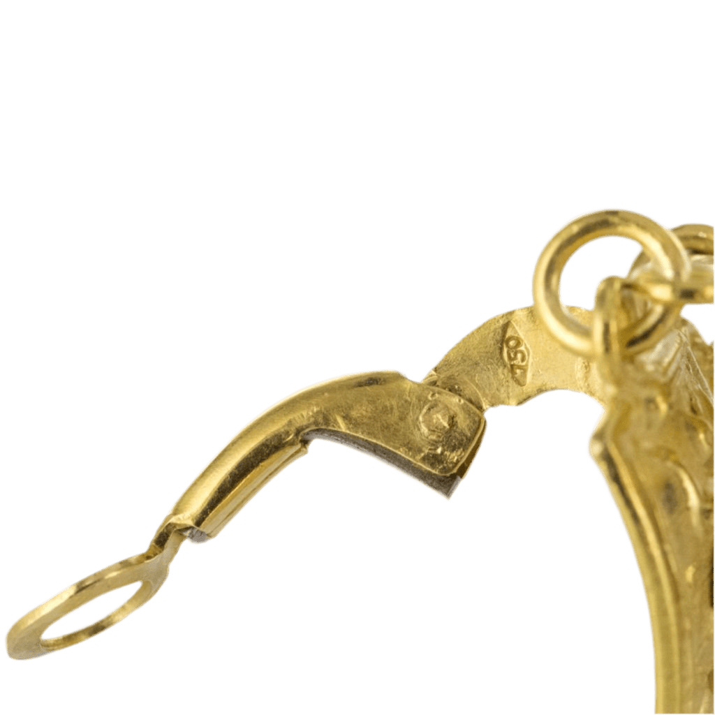 Boucles d'oreilles Clips en or jaune et améthystes - Castafiore