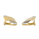 Boucles d'oreilles Clips en or jaune et blanc - Castafiore