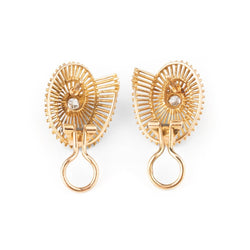 Boucles d'oreilles Clips en or jaune et diamants - Castafiore