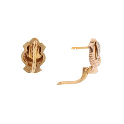 Boucles d'oreilles Clips en or jaune et diamants - Castafiore