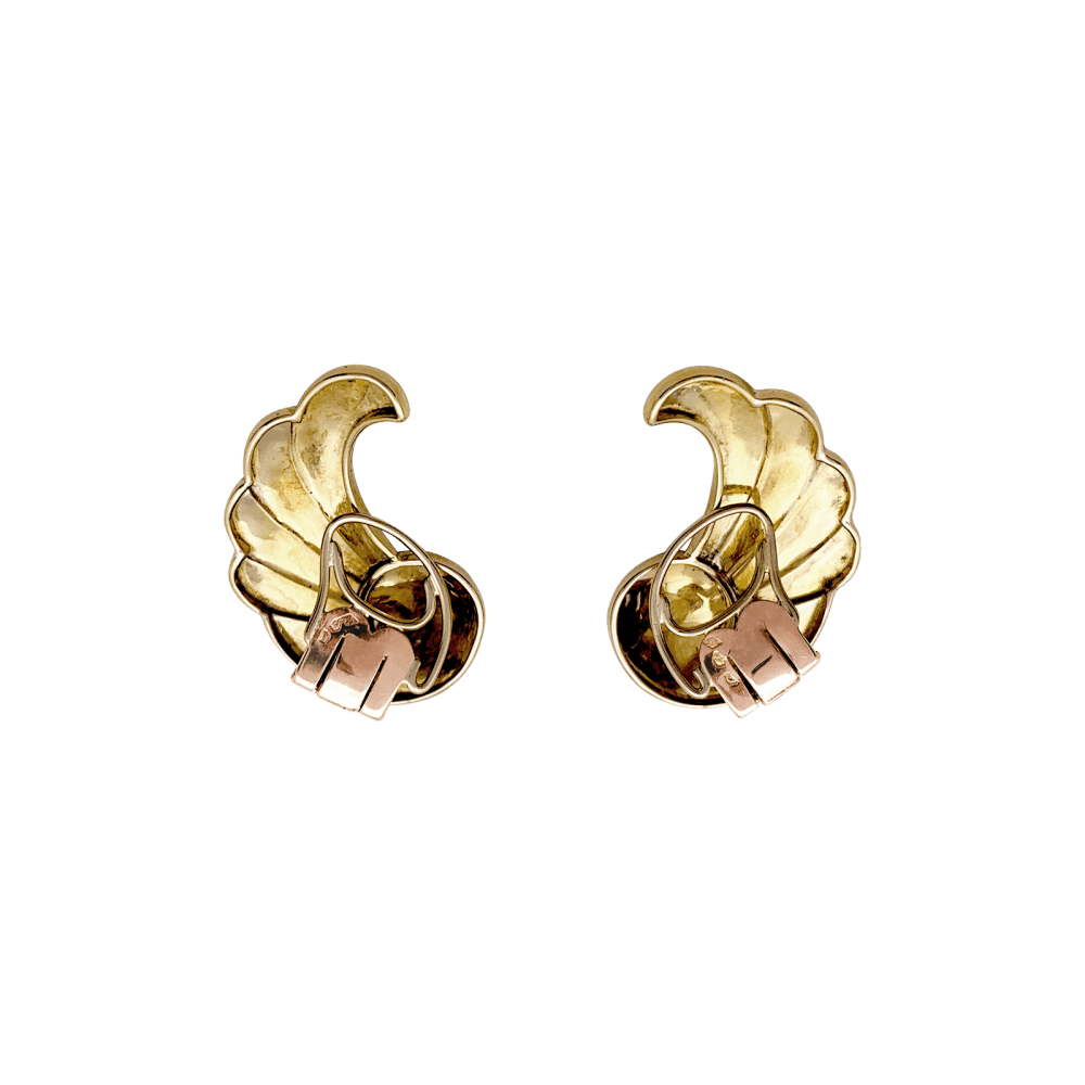 Boucles d'oreilles Clips en or jaune et or rose - Castafiore