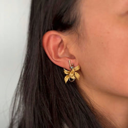 Boucles d'oreilles Clips en or jaune, or blanc et or rose - Castafiore