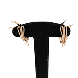 Boucles d'oreilles Clips en or jaune, platine et diamants - Castafiore