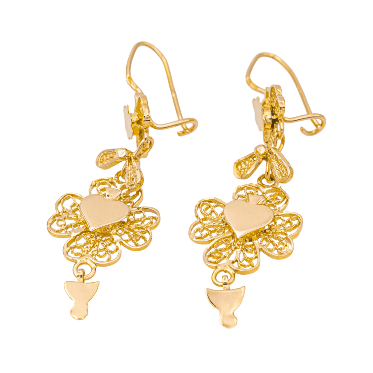 Boucles d'oreilles Clips en or rose - Castafiore