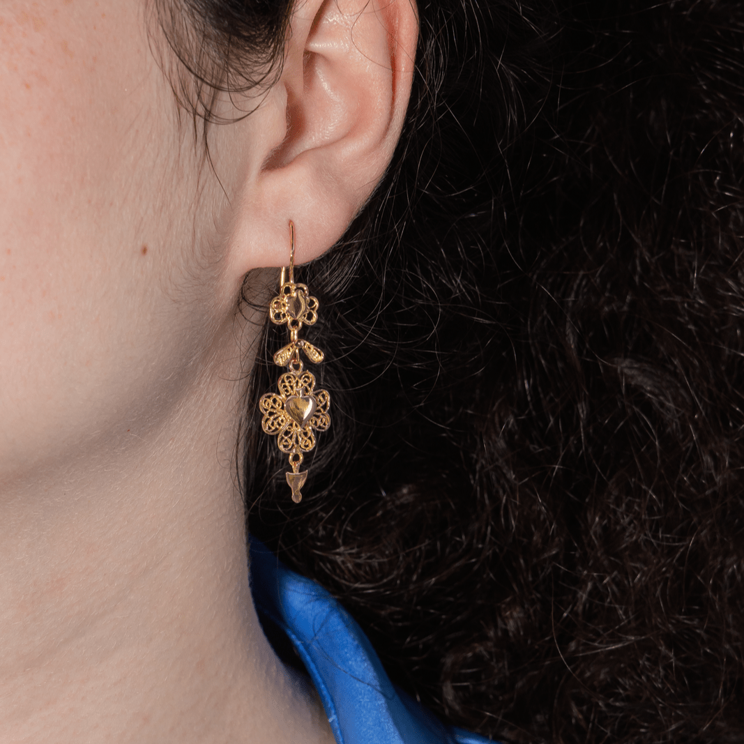 Boucles d'oreilles Clips en or rose - Castafiore