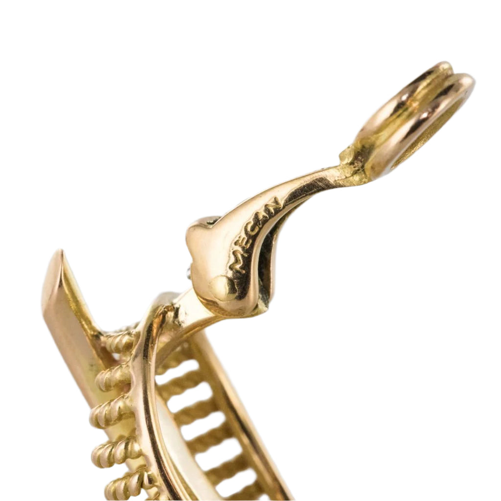 Boucles d'oreilles clips feuilles d'or - Castafiore