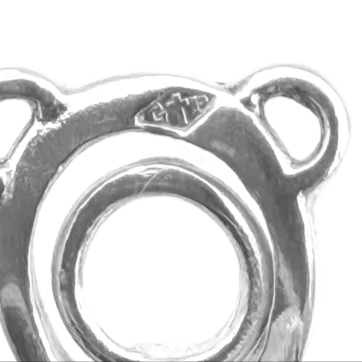 Boucles d'oreilles Clips HERMÈS X GAETAN DE PERCIN "Deux anneaux" en argent - Castafiore