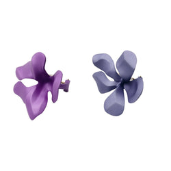 Boucles d'oreilles Clips JAR "Fleurs" en aluminium et or jaune - Castafiore