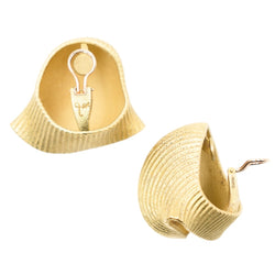 Boucles d'oreilles Clips JAR "Lumaconi" en aluminium et or jaune - Castafiore