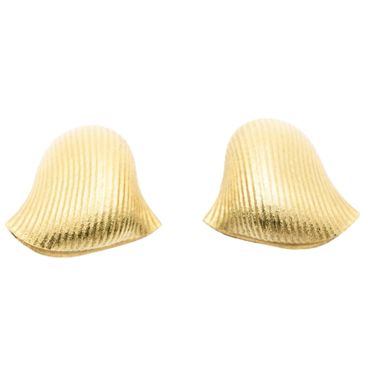 Boucles d'oreilles Clips JAR "Lumaconi" en aluminium et or jaune - Castafiore