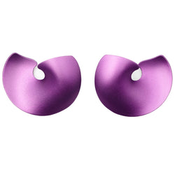 Boucles d'oreilles Clips JAR "Valérie" en aluminium et or jaune - Castafiore