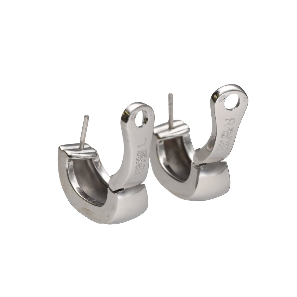 Boucles d’oreilles Clips MAUBOUSSIN en or blanc - Castafiore