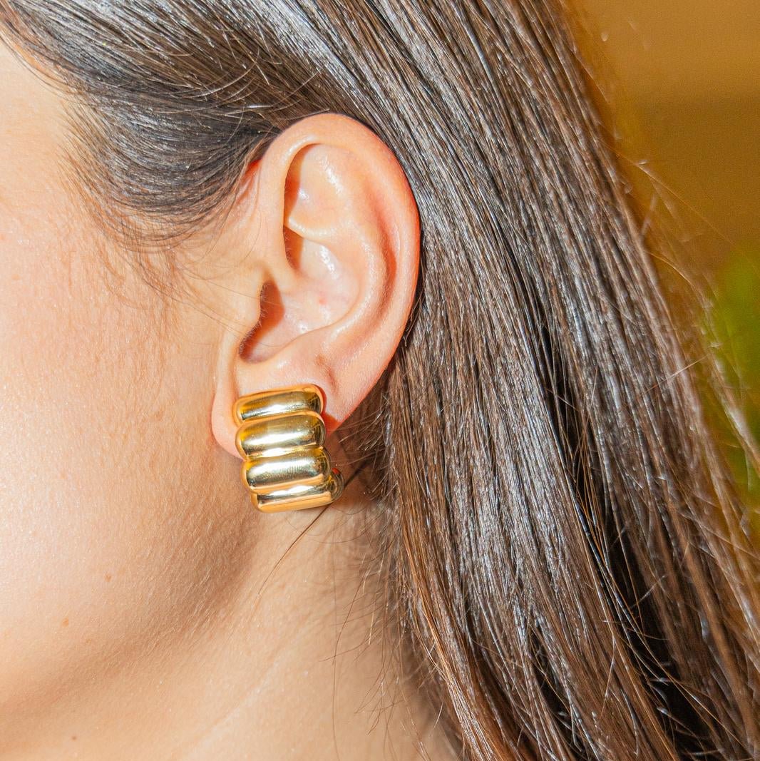 Boucles d'oreilles Clips O.J PERRIN en or jaune - Castafiore