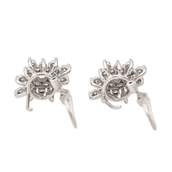 Boucles d'oreilles Clips Or blanc Diamant - Castafiore