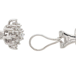 Boucles d'oreilles Clips Or blanc Diamant - Castafiore