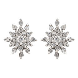 Boucles d'oreilles Clips Or blanc Diamant - Castafiore