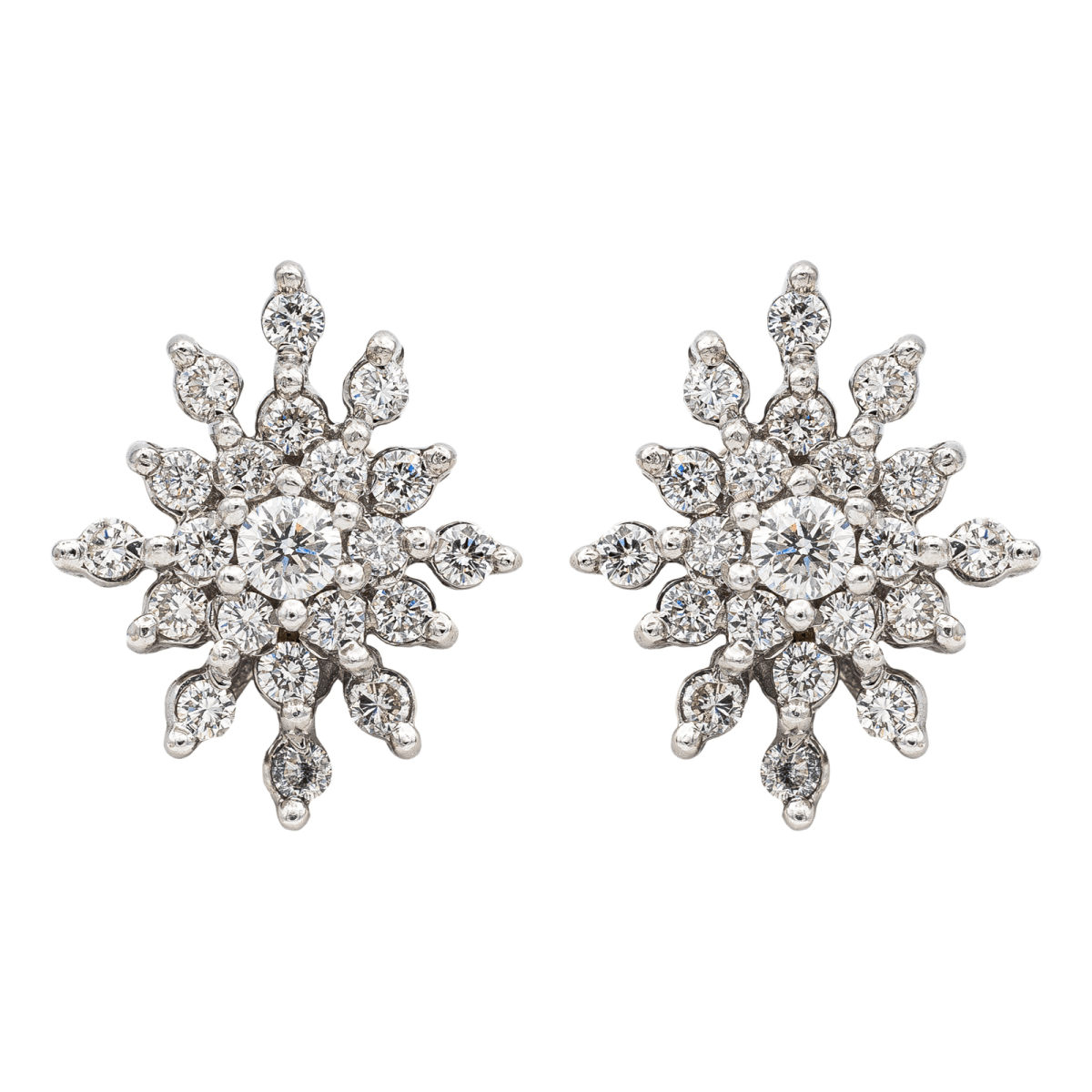 Boucles d'oreilles Clips Or blanc Diamant - Castafiore