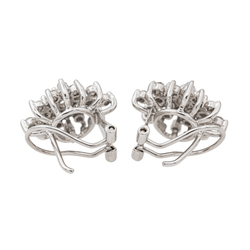Boucles d'oreilles Clips Or blanc Diamant - Castafiore
