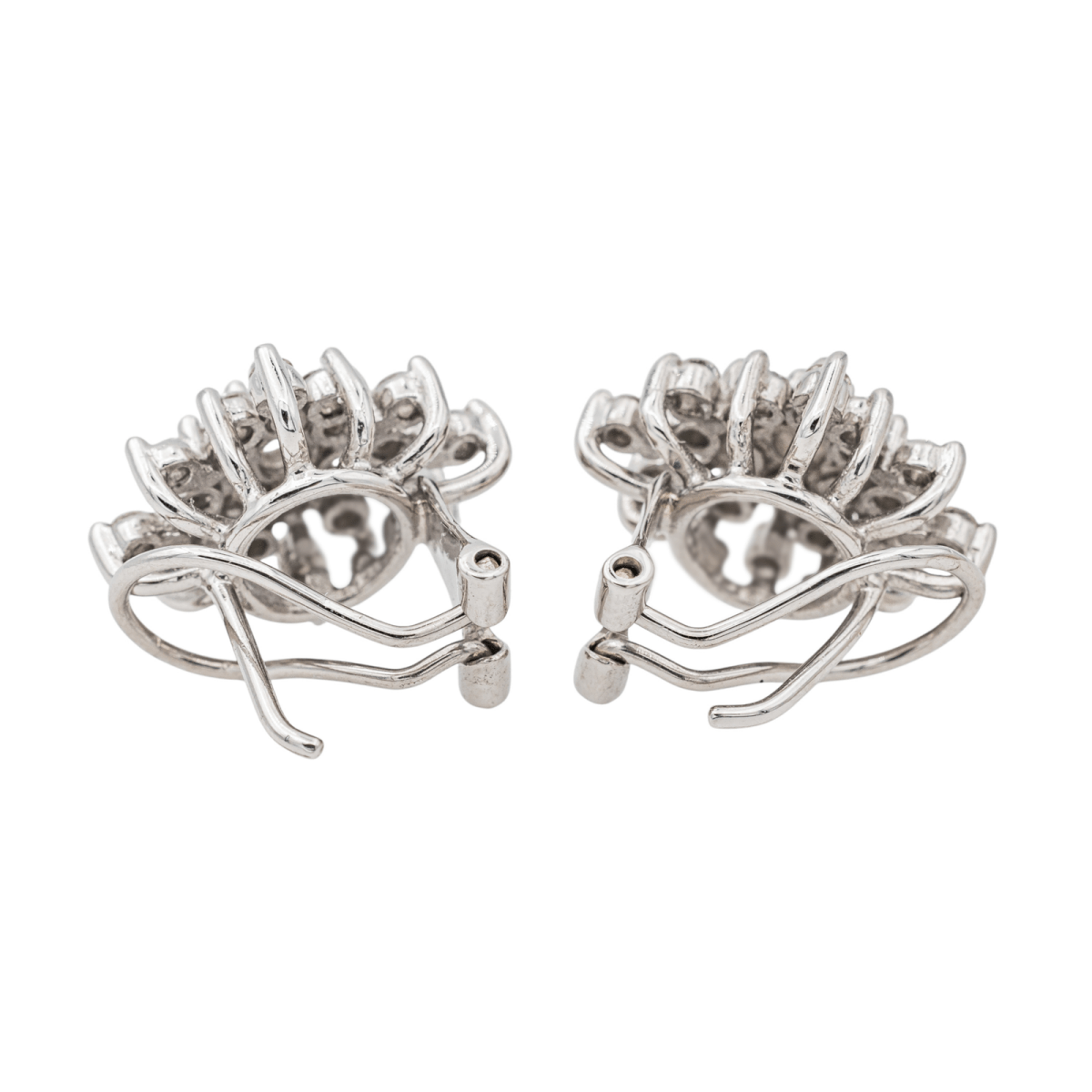 Boucles d'oreilles Clips Or blanc Diamant - Castafiore