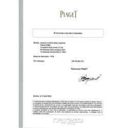 Boucles d'oreilles clips Piaget de 1978 en platine avec saphirs et diamants. Attestation Piaget. - Castafiore