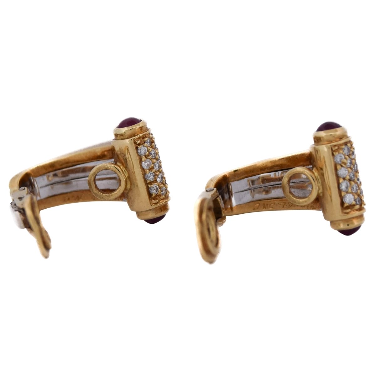 Boucles d'oreilles Clips PIAGET en or jaune - Castafiore