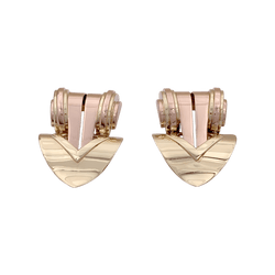 Boucles d'oreilles Clips TIFFANY & CO. en or jaune et or rose - Castafiore