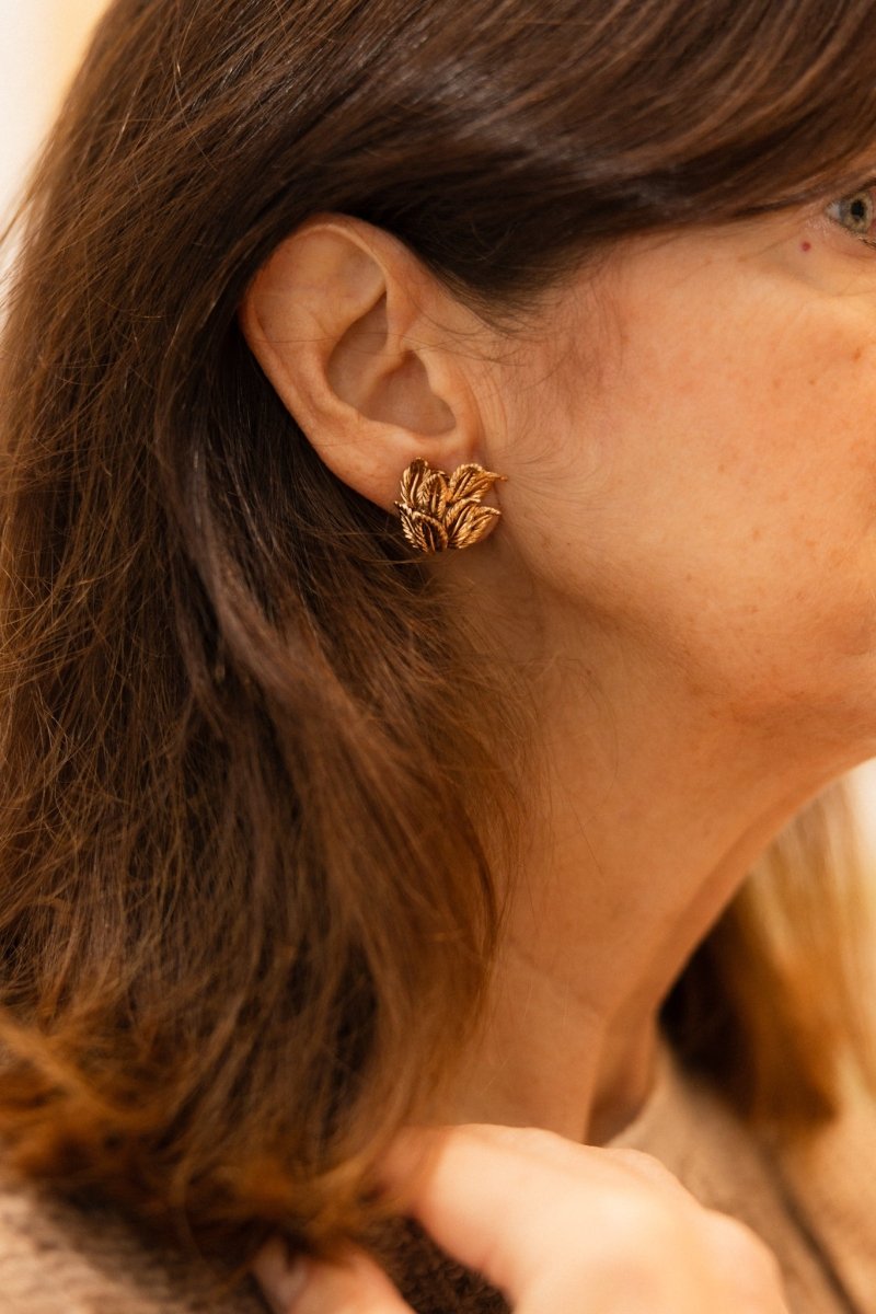 Boucles d'oreilles Clips Vintage en or jaune - Castafiore