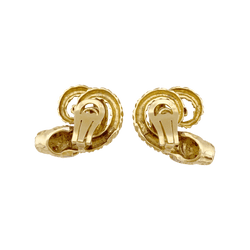 Boucles d'oreilles Clips ZOLOTAS en or jaune, or blanc, rubis et diamants - Castafiore