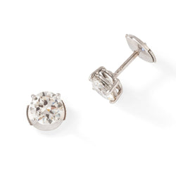 Boucles d'oreilles Clou en or blanc et diamants - Castafiore