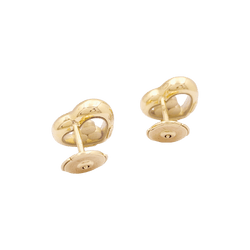 Boucles d'oreilles Clous CHOPARD "Happy Diamonds" en or jaune et diamants - Castafiore