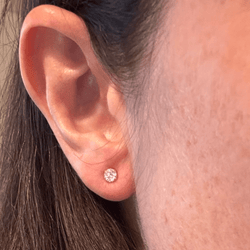 Boucles d'oreilles clous en diamant - Castafiore