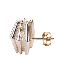 Boucles d'oreilles Clous en or blanc - Castafiore