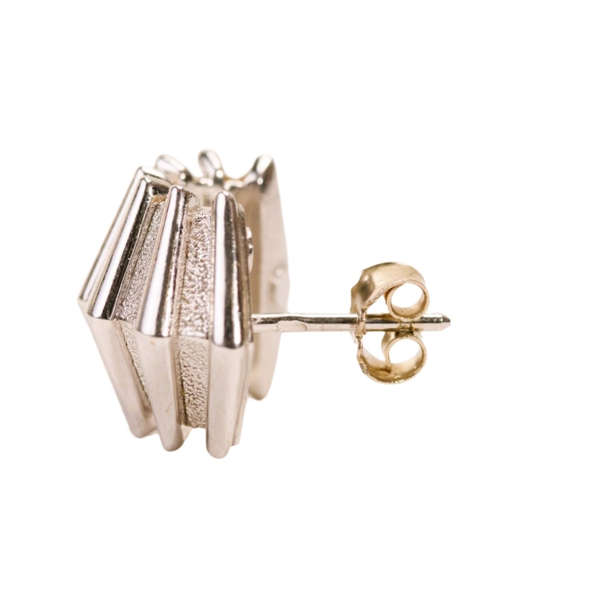 Boucles d'oreilles Clous en or blanc - Castafiore