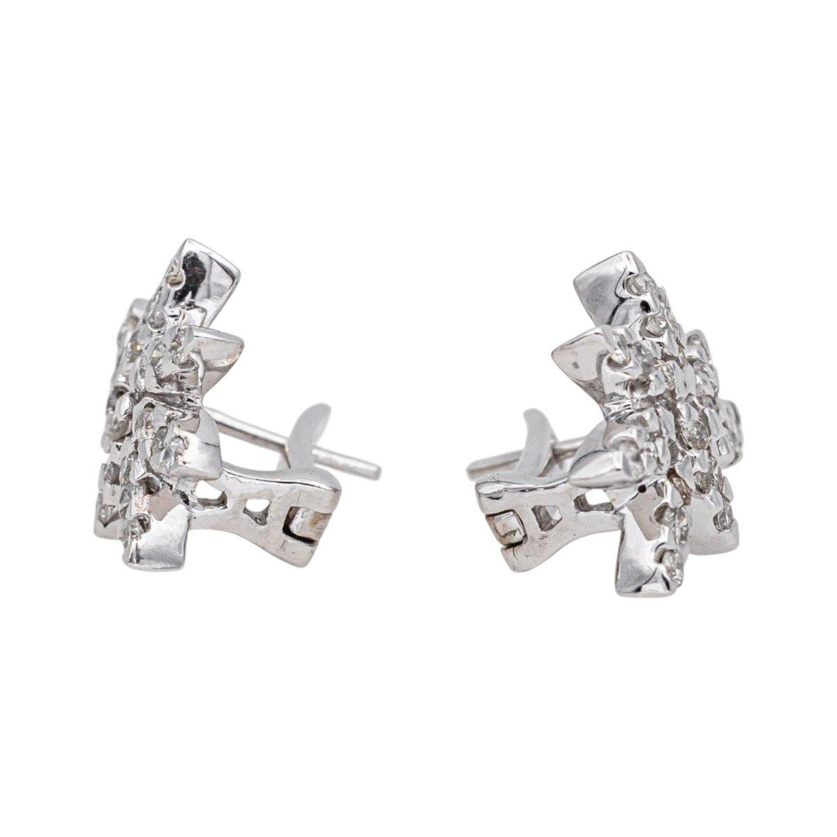 Earrings White gold diamond
