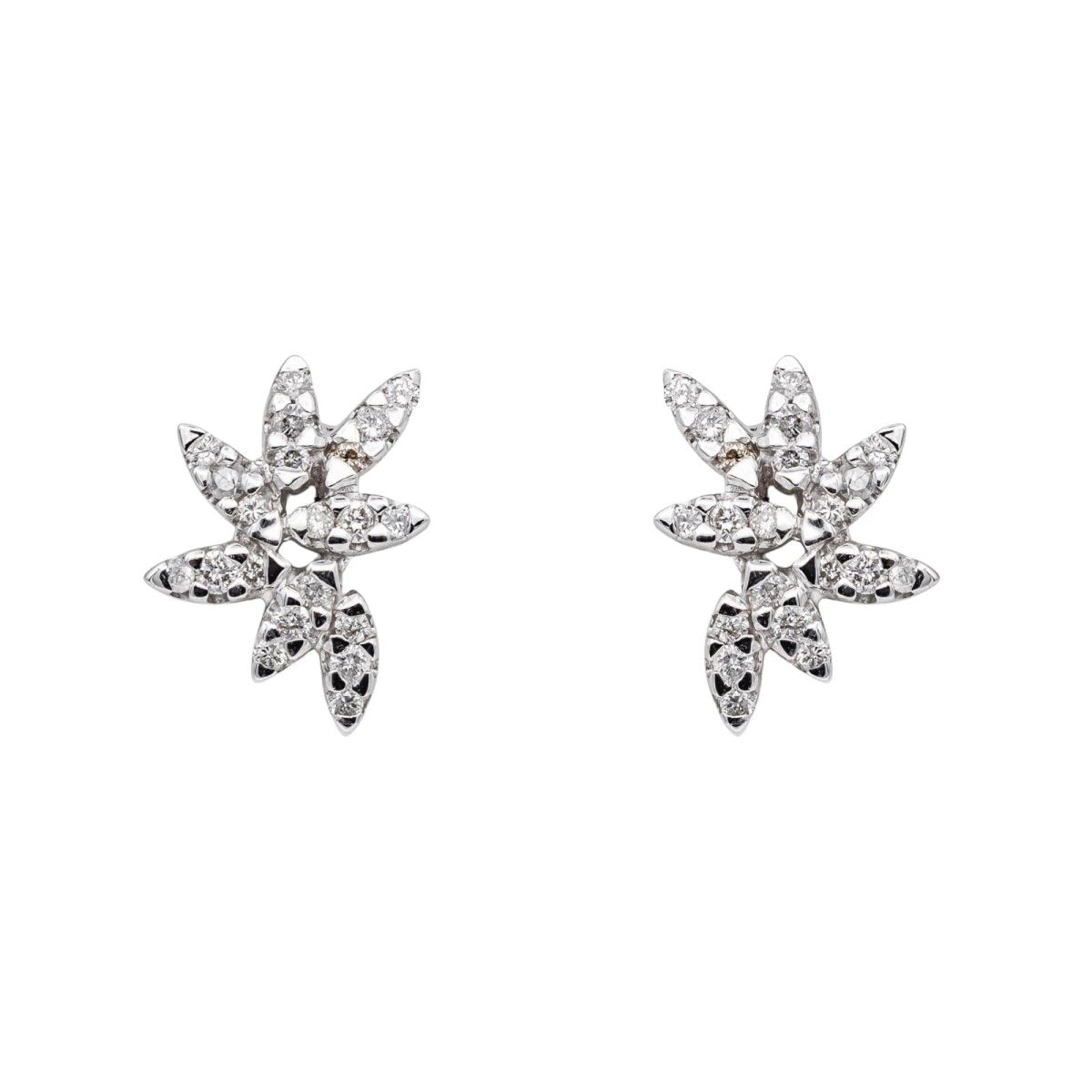 Earrings White gold diamond