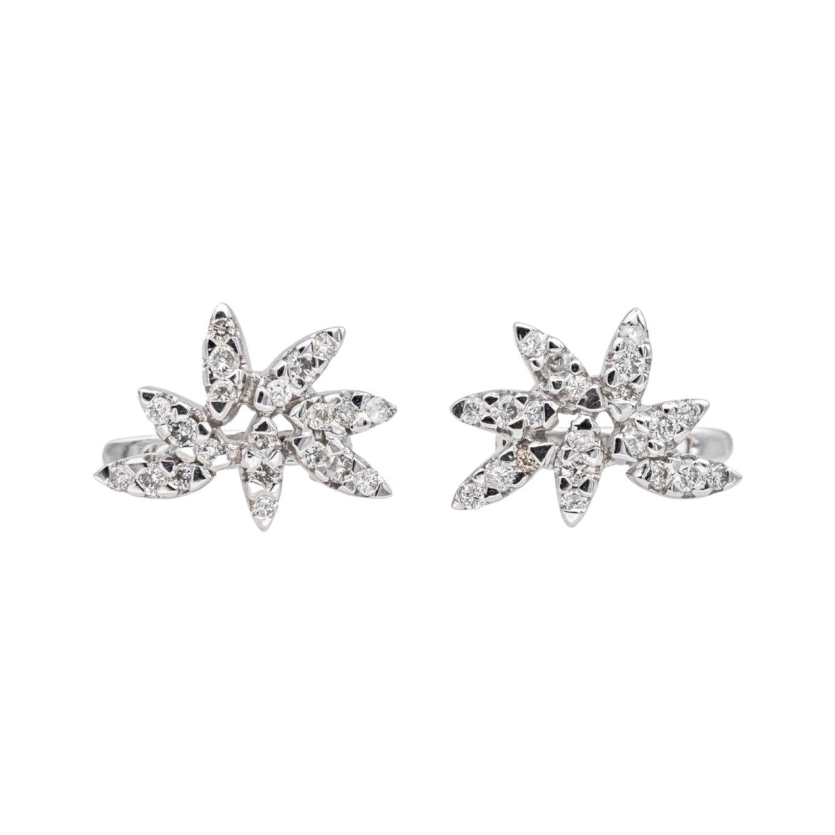 Earrings White gold diamond