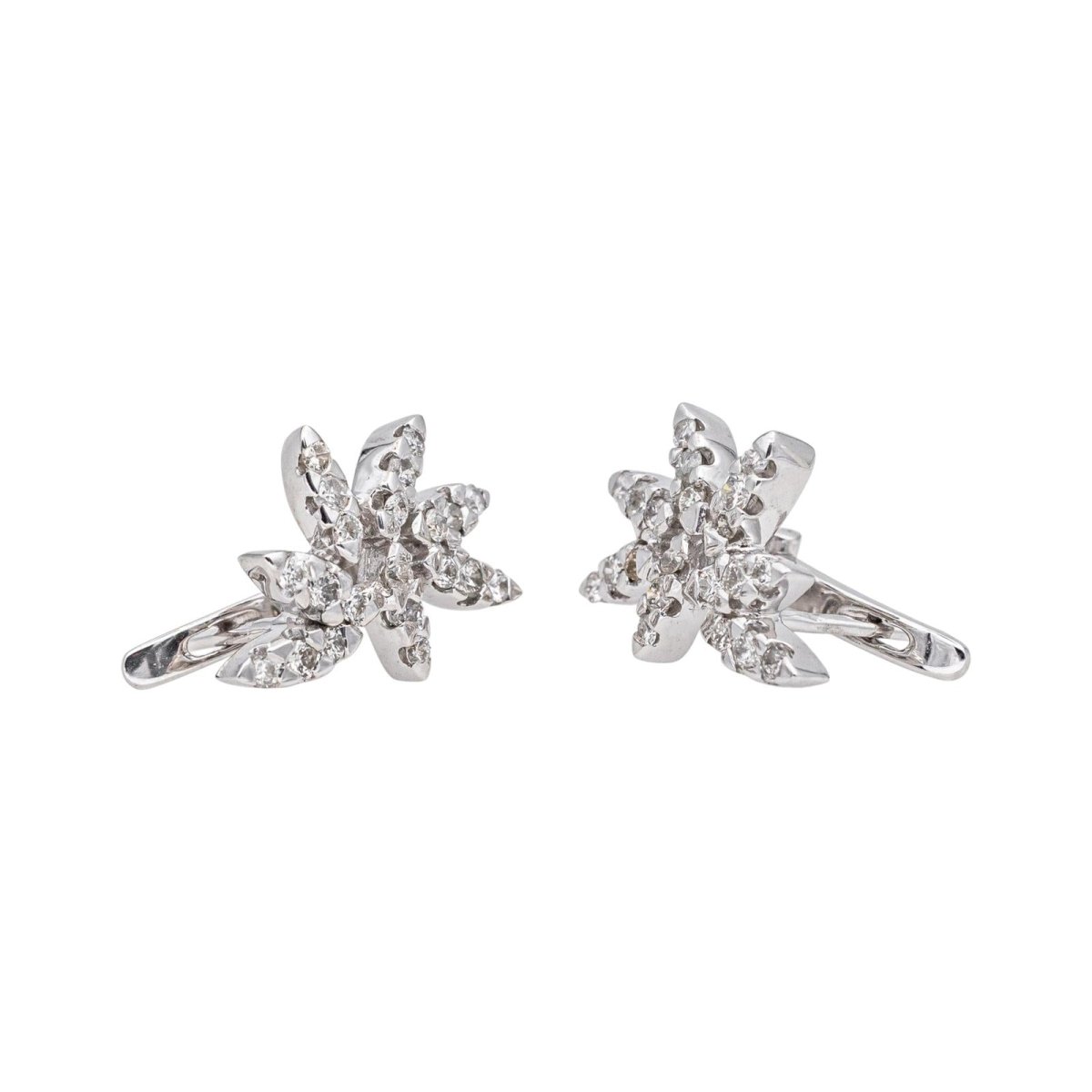 Earrings White gold diamond