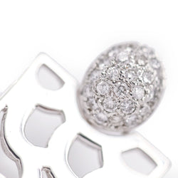 Boucles d'oreilles Clous en or blanc et diamants - Castafiore
