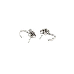 Boucles d'oreilles Clous en or blanc et diamants - Castafiore