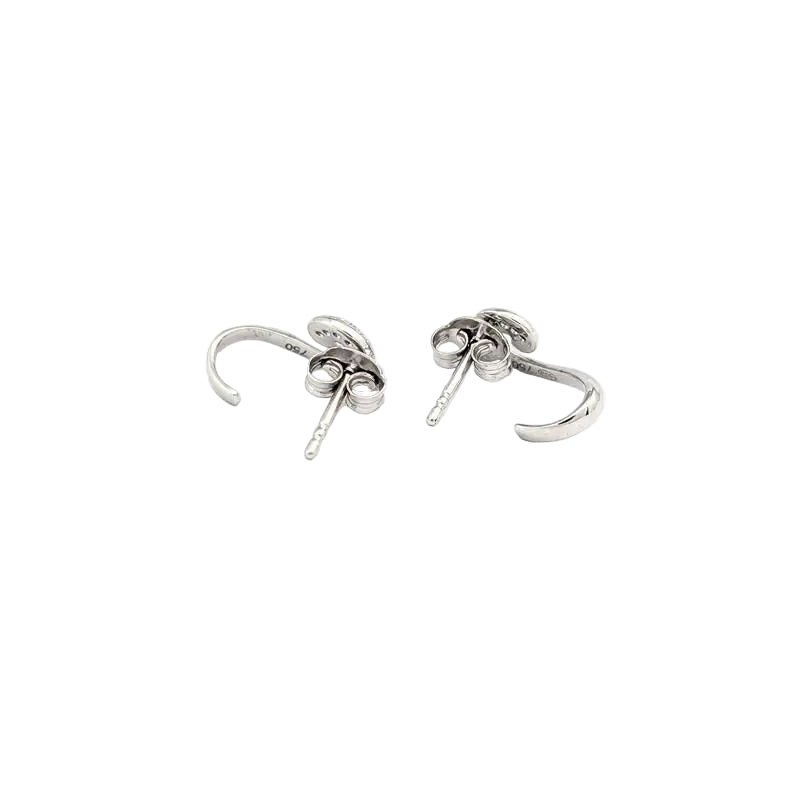 Boucles d'oreilles Clous en or blanc et diamants - Castafiore