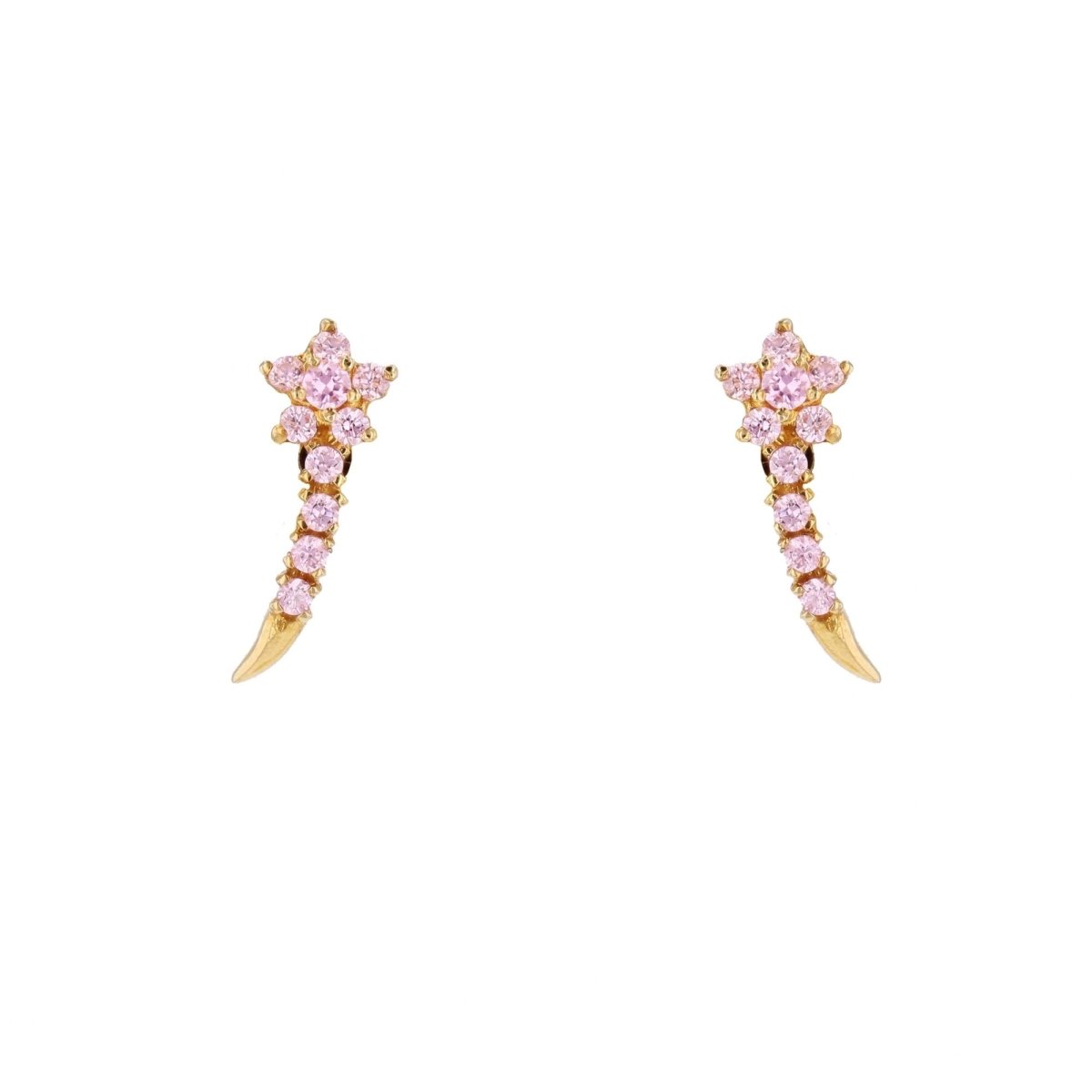 Boucles d'oreilles Clous en or jaune - Castafiore