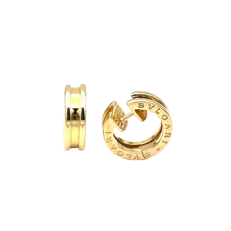 Boucles d'oreilles Créoles BULGARI "B.Zéro1" en or rose - Castafiore