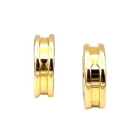 Boucles d'oreilles Créoles BULGARI "B.Zéro1" en or rose - Castafiore