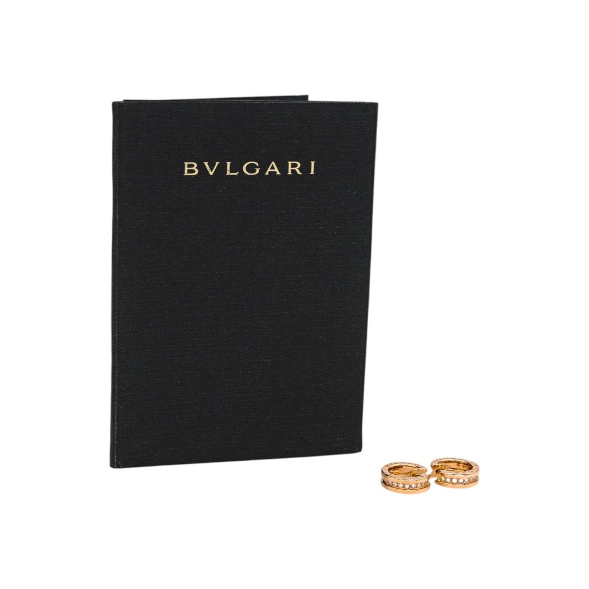 Boucles d'oreilles Créoles BULGARI "B.Zero1" en or rose et diamants - Castafiore