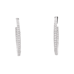 Earrings Cartier, white gold and diamonds.